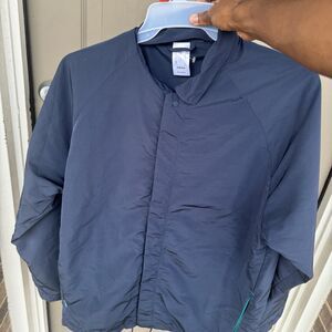 Adidas Coach Basketball Jacket IW5642 Aurora Ink Blue Men Snap-Button Sz M